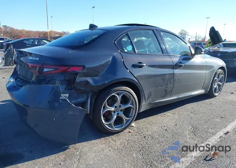 2019 Alfa Romeo Giulia Ti Sport Awd from USA, damaged, VIN ZARFANBN5K7603698
